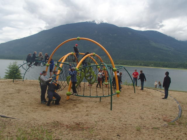 Nakusp's stunning scenery...awesome spot for a  playground!